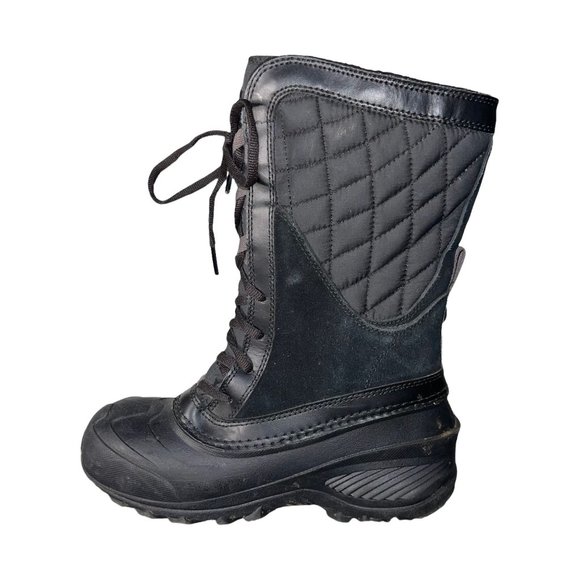 The North Face Thermoball Waterproof Leather Snow Ski Sledding Boots Girl's 4 - Picture 4 of 10